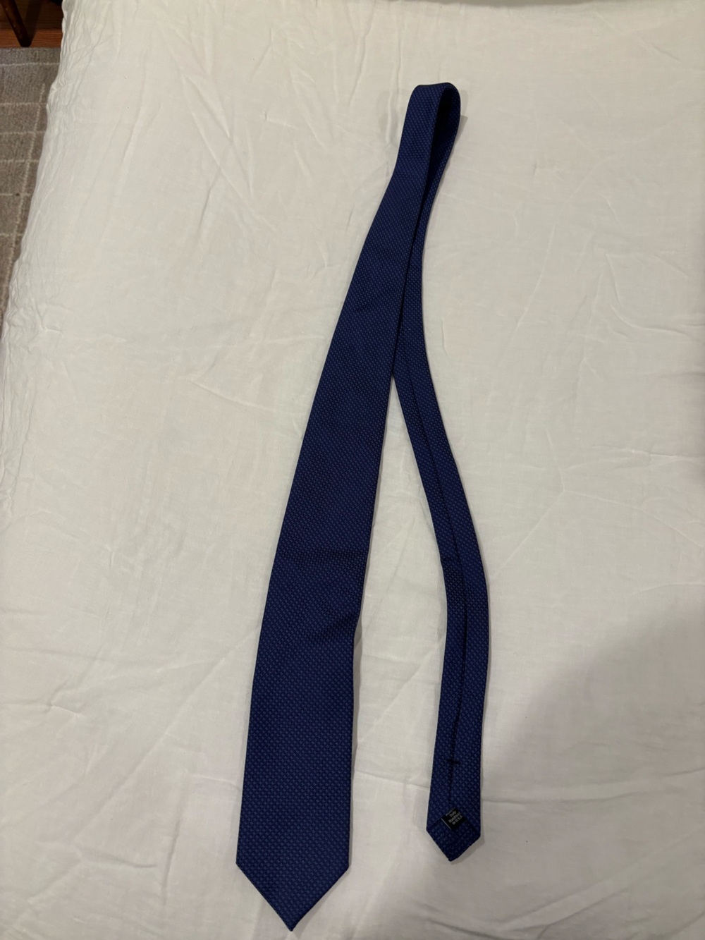 David Donahue Deep Blue Textured Tie